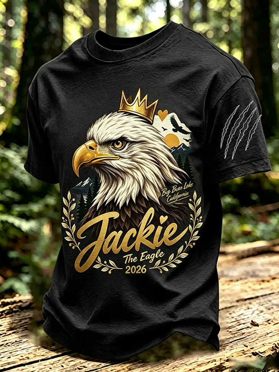 Men's Jackie & Shadow Print Short-Sleeve T-Shirt
