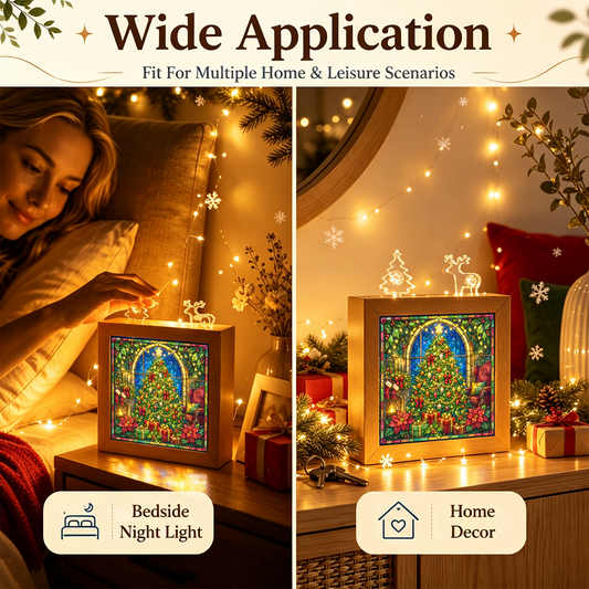 Acrylic Puzzle Night Light - Luminous Christmas Tree
