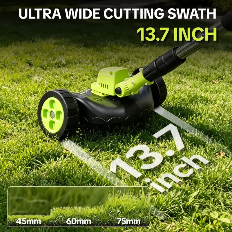 🌿⚡21V 3-in-1 Cordless String Trimmer, Edger & Mini Mower – 2 Batteries Included，Free Shipping