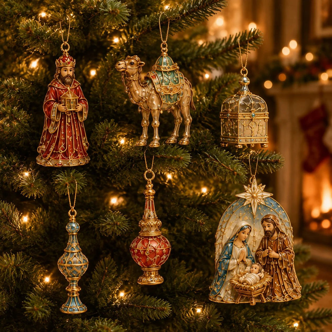 2026 Nativity Story Advent Calendar – 24-Day Christmas Countdown Ornament Set