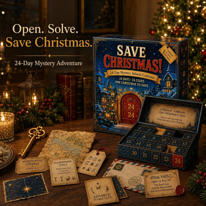 ⏳ Limited Time 50% OFF – 🎁✨24-Day Mystery Adventure Advent Calendar Collection | 24 Clues, Hands-On Puzzles & One Final Reveal