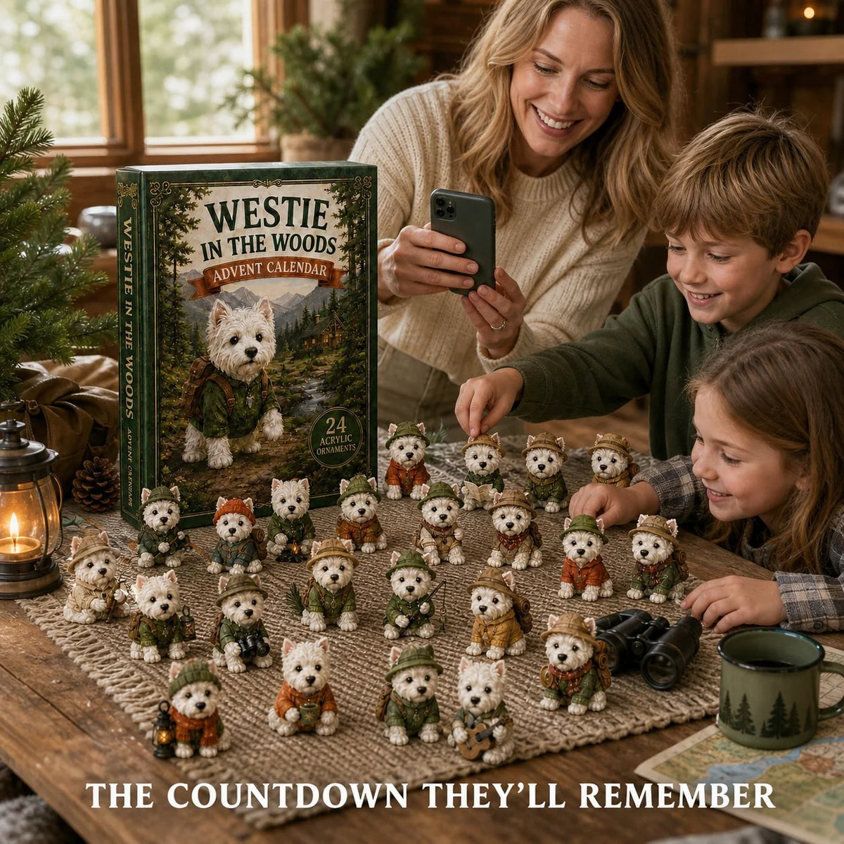 CHRISMAST KICKOFF 48% OFF - Westie In The Woods Advent Calendar 2026 - 24-Day Festive Countdown - Gift For Dog Lovers