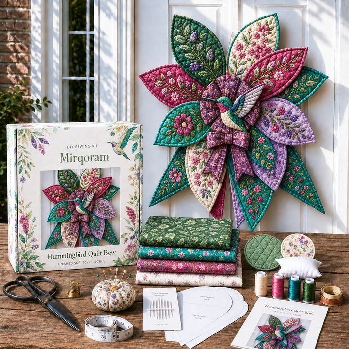 Raccoon - Handmade Quilted Door Bow DIY Sewing Kit