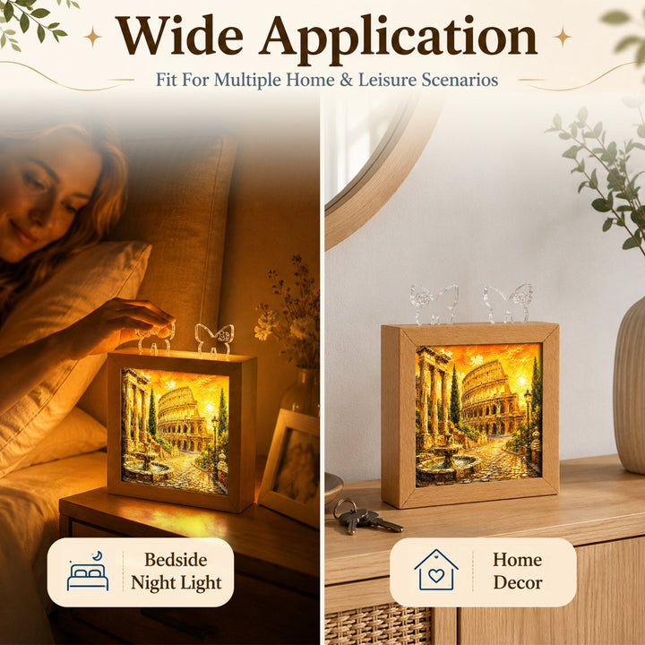 Acrylic Puzzle Night Light - Roman Sunset