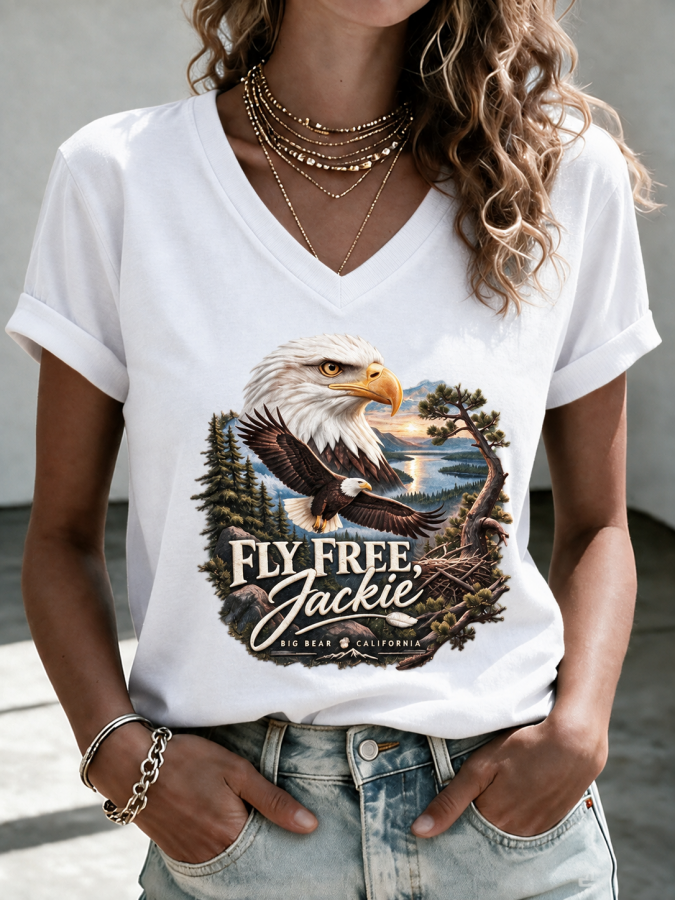 Women's Fly Free Jackie Printed T-shirt