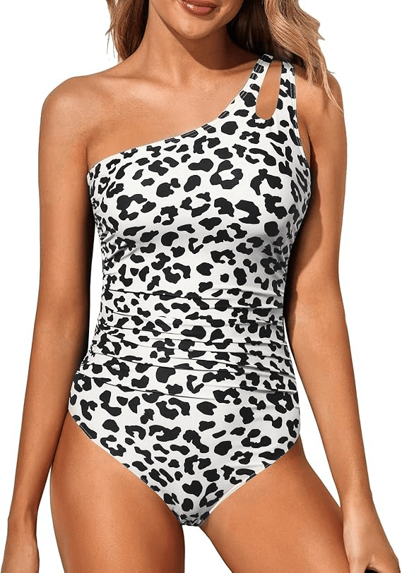 One Shoulder One Piece Swimsuit
