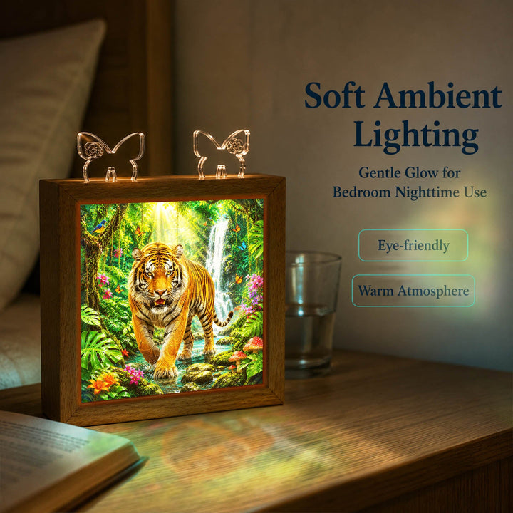 Acrylic Puzzle Night Light - Jungle Tiger King