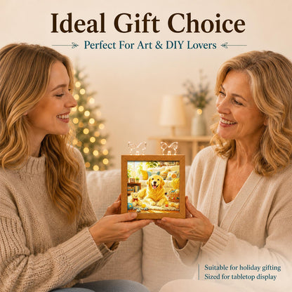 Acrylic Puzzle Night Light - Golden Sunshine