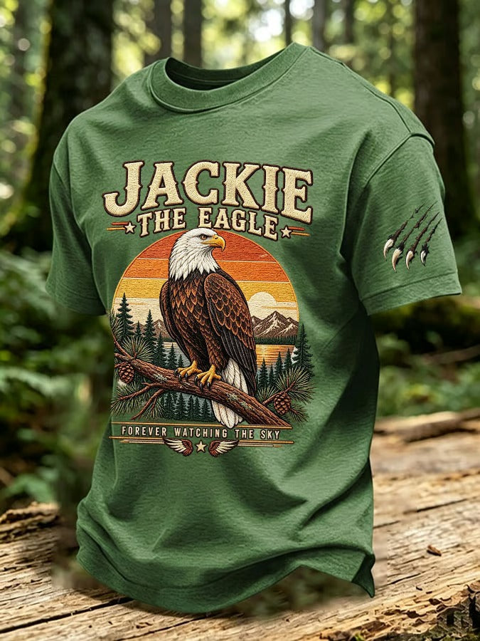 Men's Eagle Printed Short-Sleeve T-Shirt