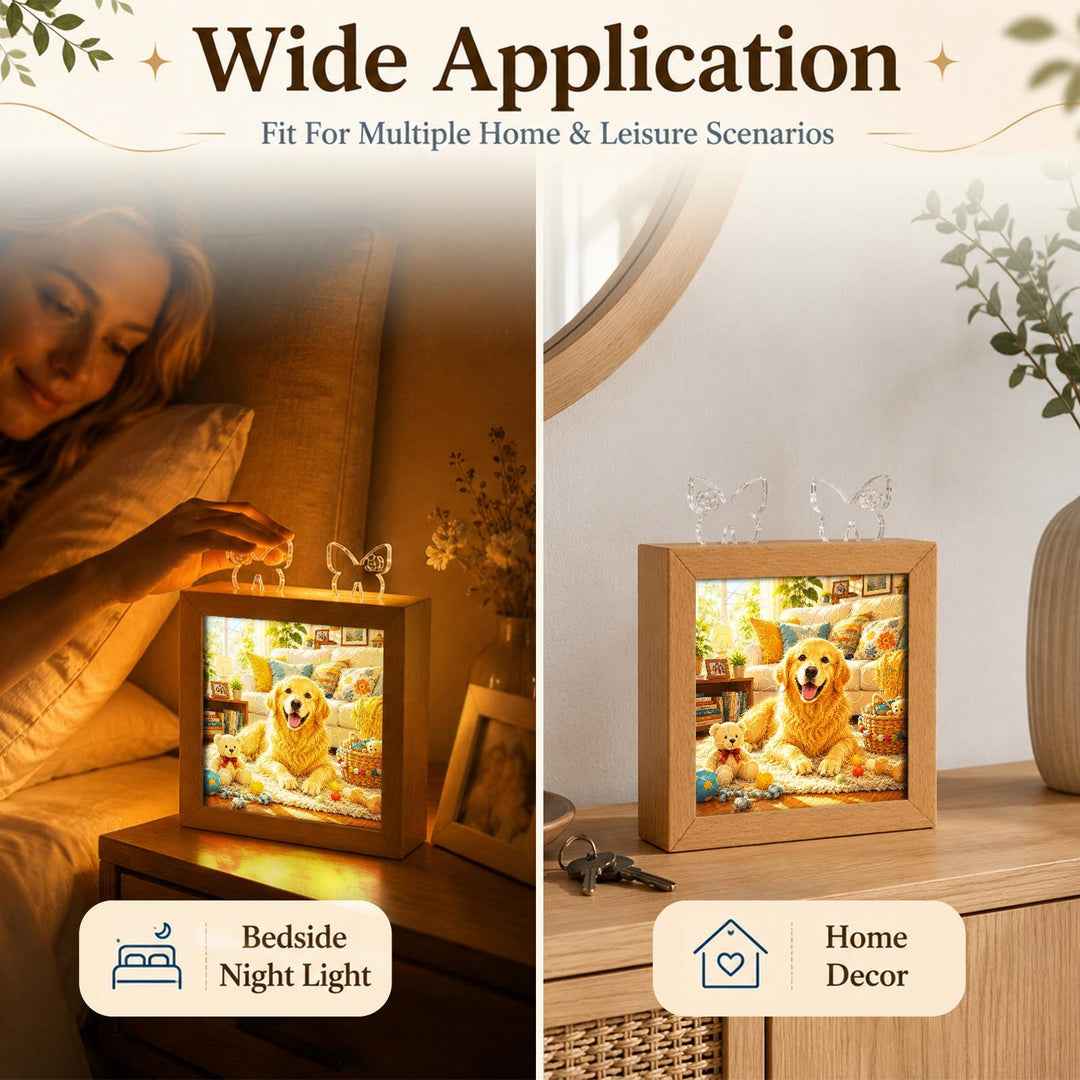 Acrylic Puzzle Night Light - Golden Sunshine