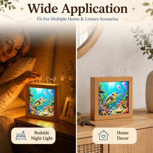 Acrylic Puzzle Night Light - Coral Sea Turtle