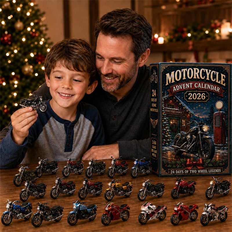 🔥😍🏍️🎄 Motorcycle Advent Calendar 2026 – 24 Days of 2D Two-Wheel Legends 🎁🔥