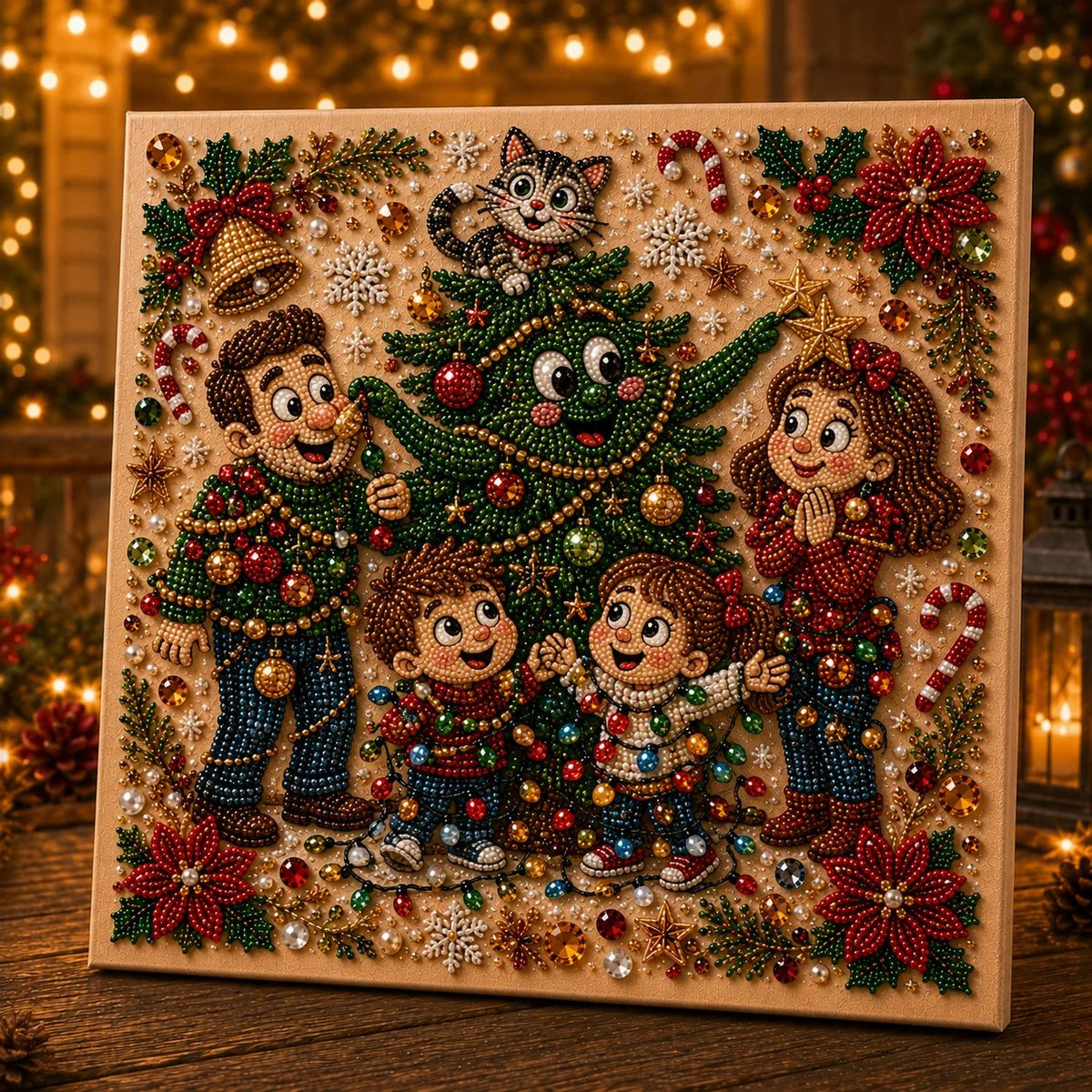🎄 LAST DAY 49% OFF🧘 Relaxing & Beginner-Friendly🎄 Premium 3D Pearl Christmas Art Kit – ✨Relaxing DIY Craft to Create Stunning Christmas Artwork