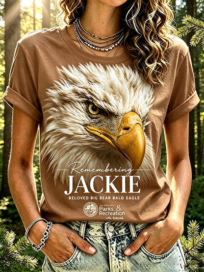 Retro In Loving Memory Of Jackie Rest In Peace Jackie Of Big Bear Valley A Legend. Forever In Our Hearts Print T-Shirt