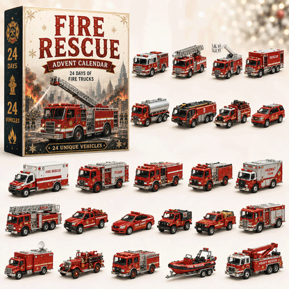 Limited Edition $19.99, Only 100 Sets Left!🚒Fire Rescue 24-Day Advent Calendar