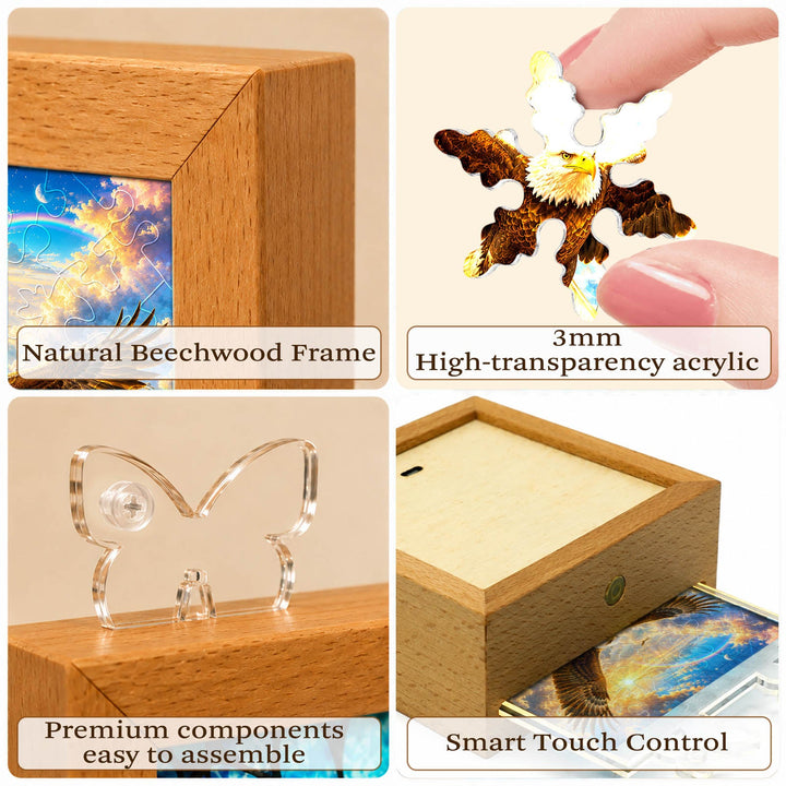 Acrylic Puzzle Night Light - Soaring Eagle