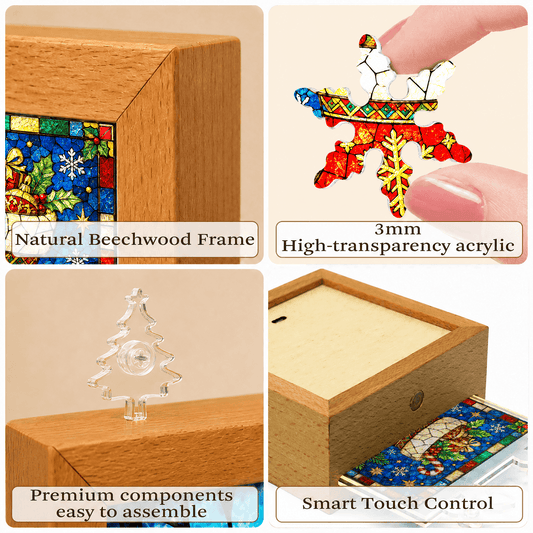 Acrylic Puzzle Night Light - Beautiful Christmas Tree