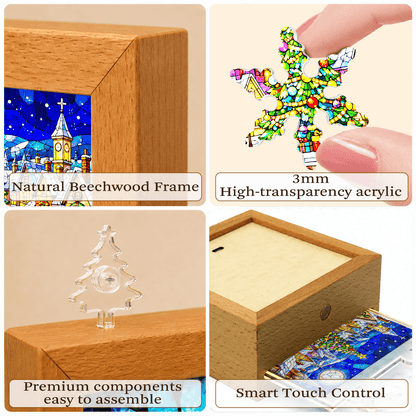 Acrylic Puzzle Night Light - Christmas Tree