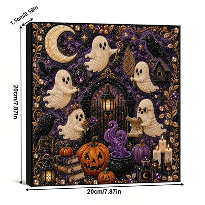 👻Framed White Ghost - Pearls Painting Kit
