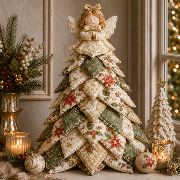 🎅 Santa Claus DIY Quilted Christmas Tree Kit
