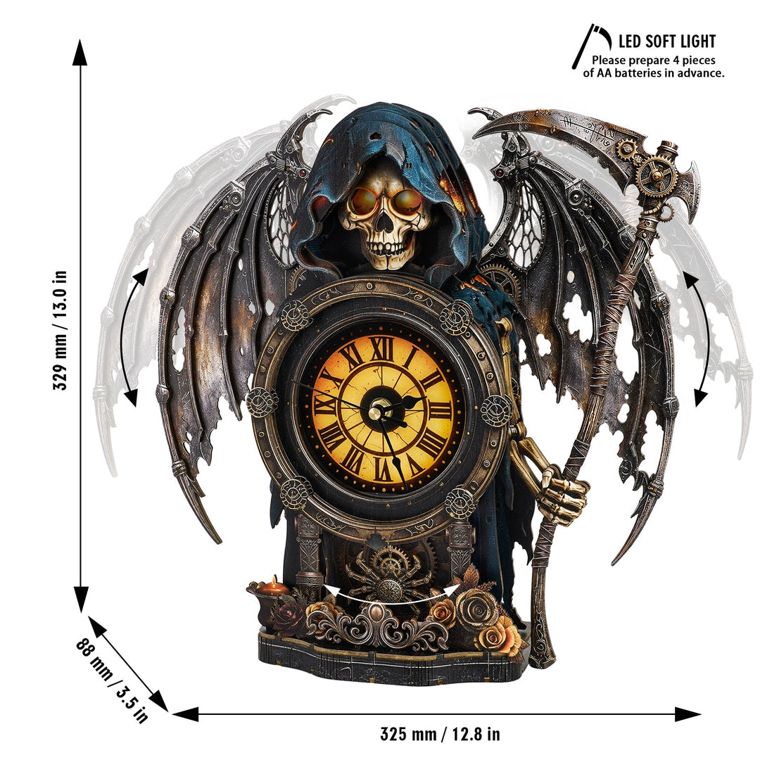 Death God– Hourly Chime DIY Wooden Clock, 3D Puzzle Craft Kit