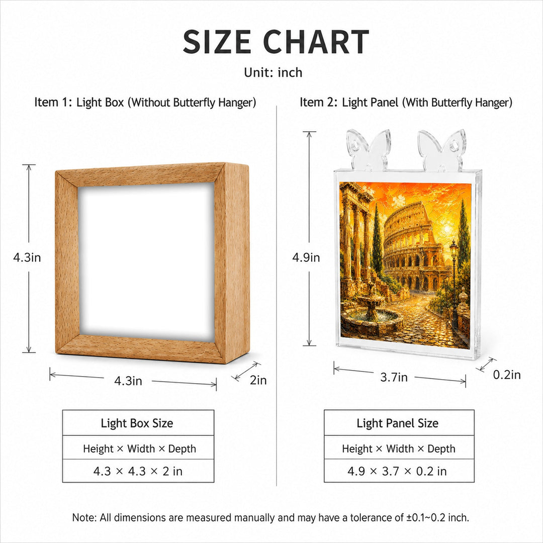 Acrylic Puzzle Night Light - Roman Sunset