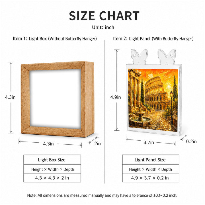 Acrylic Puzzle Night Light - Roman Sunset