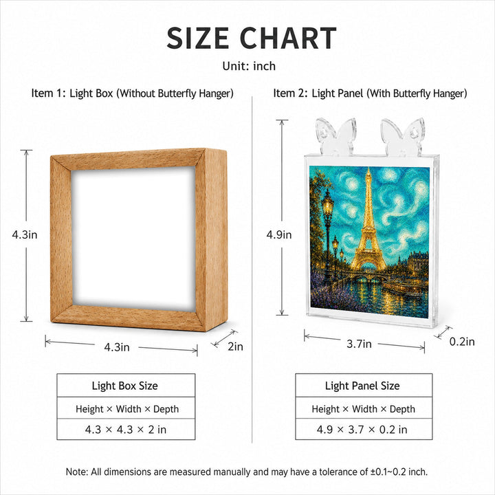 Acrylic Puzzle Night Light - Paris Starry Night