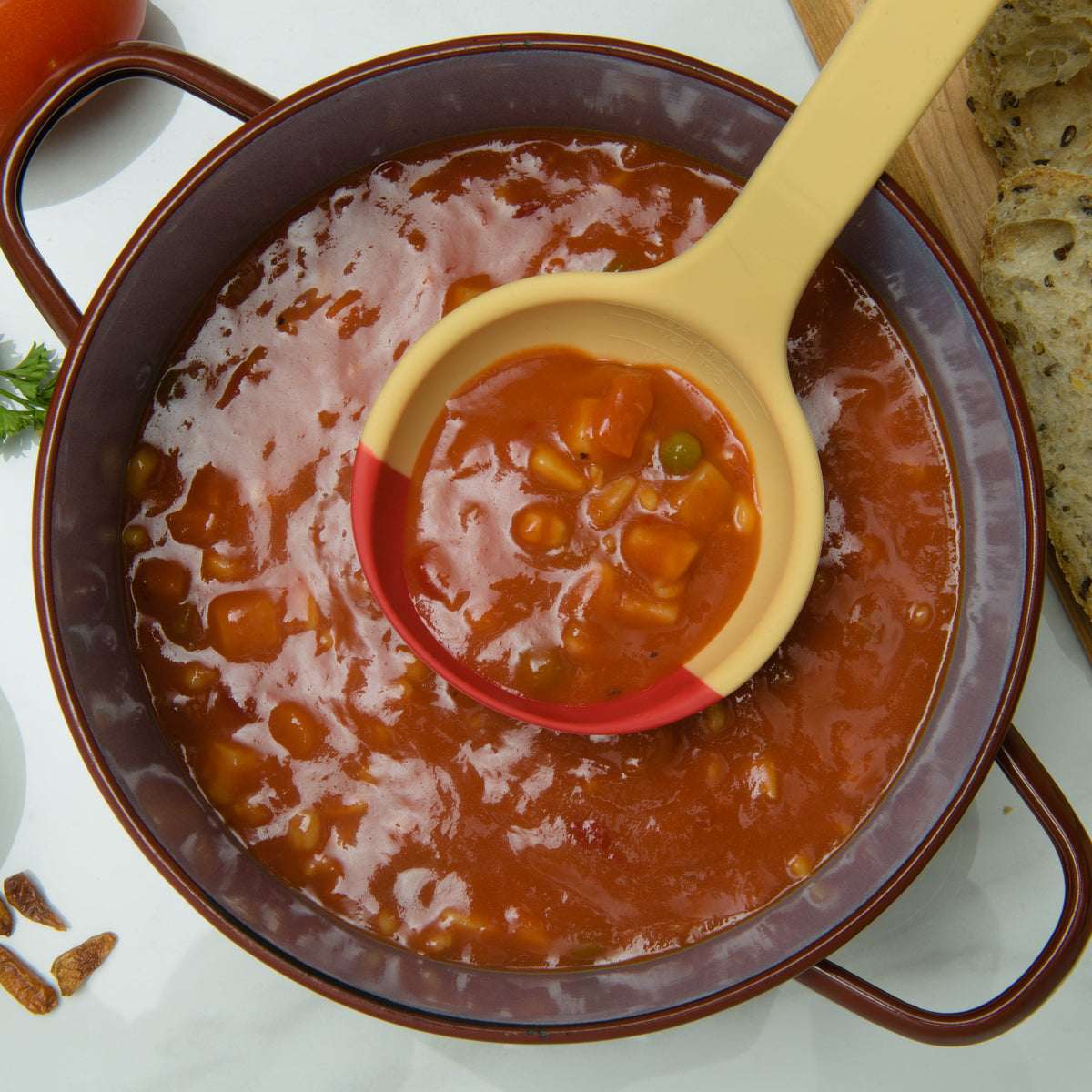 Soft Top Silicone Kitchen LADLE Spoon